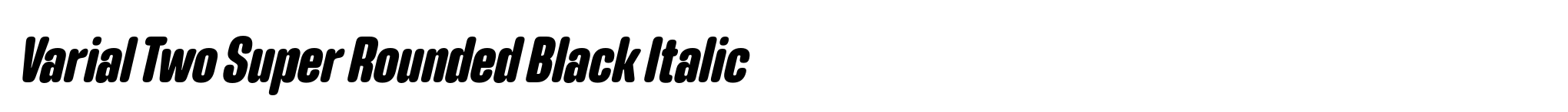 Varial Two Super Rounded Black Italic image